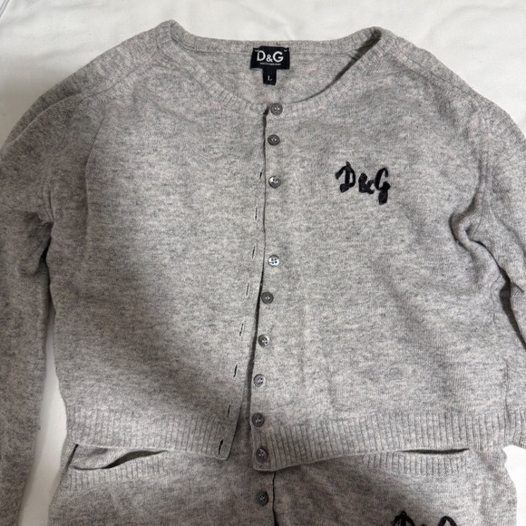 Vintage Dolce and Gabbana cardigan and tank top knit set - Picture 4 of 9